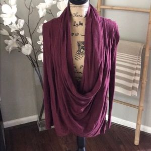 Nordstrom Burgundy Cowl Neck Sweater size M